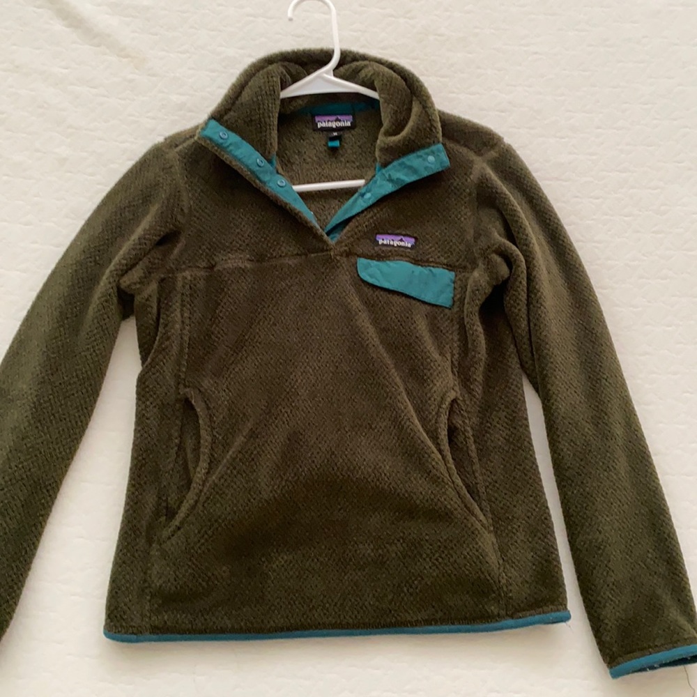 Patagonia XS Forest Green Fleece Pullover